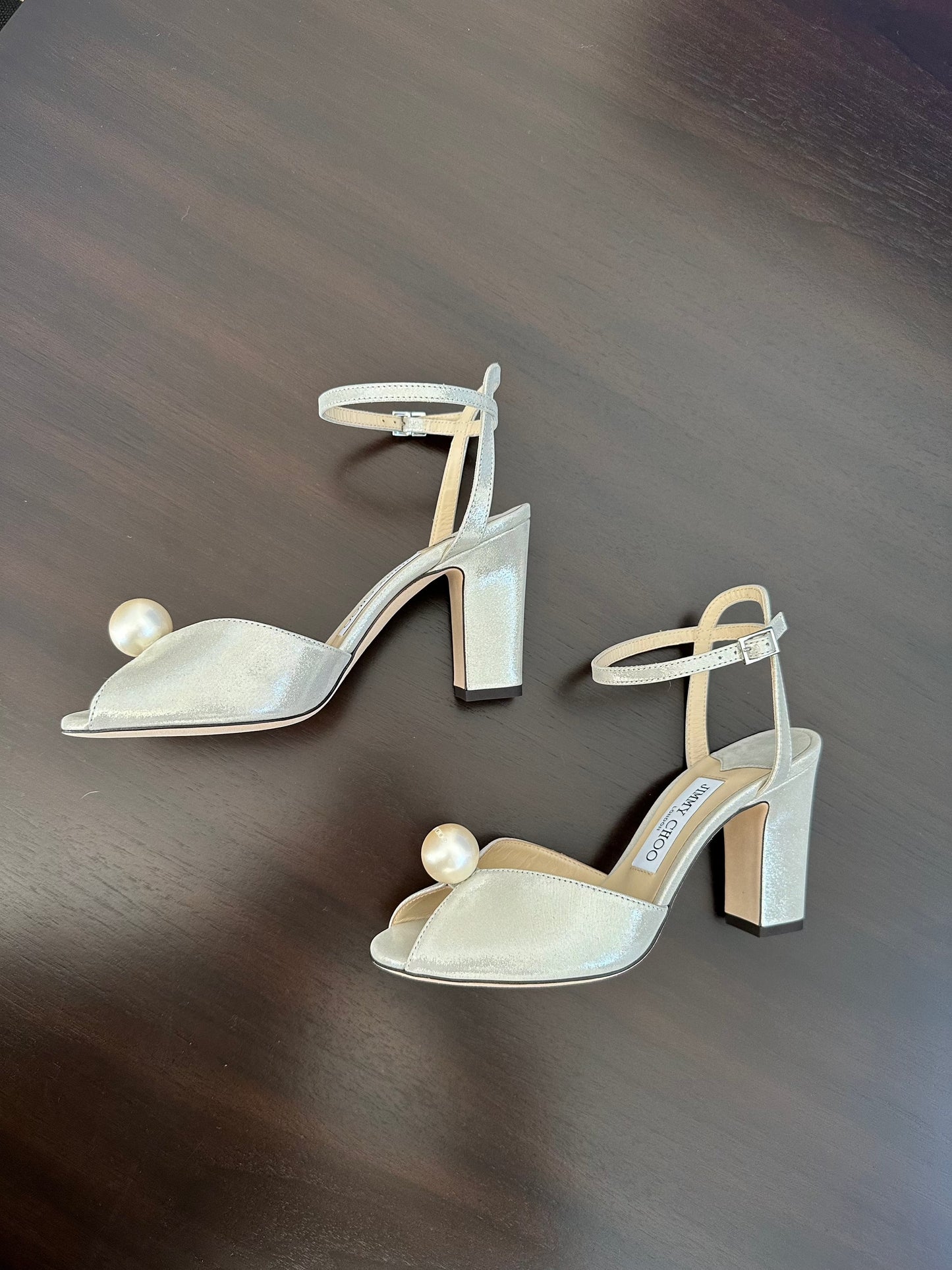 JIMMY CHOO SACARIA GOLD HEEL