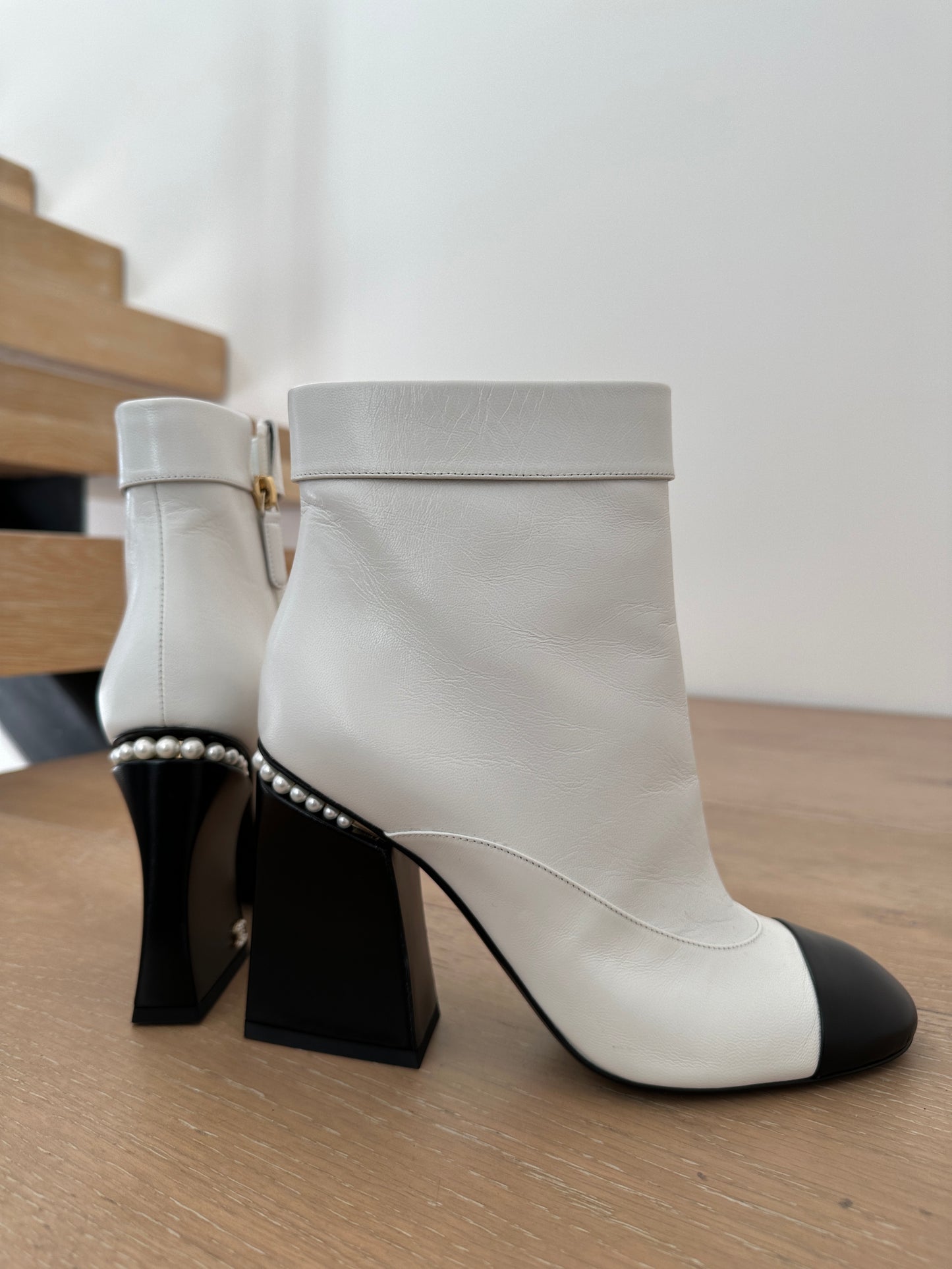 CHANEL WHITE BOOTS