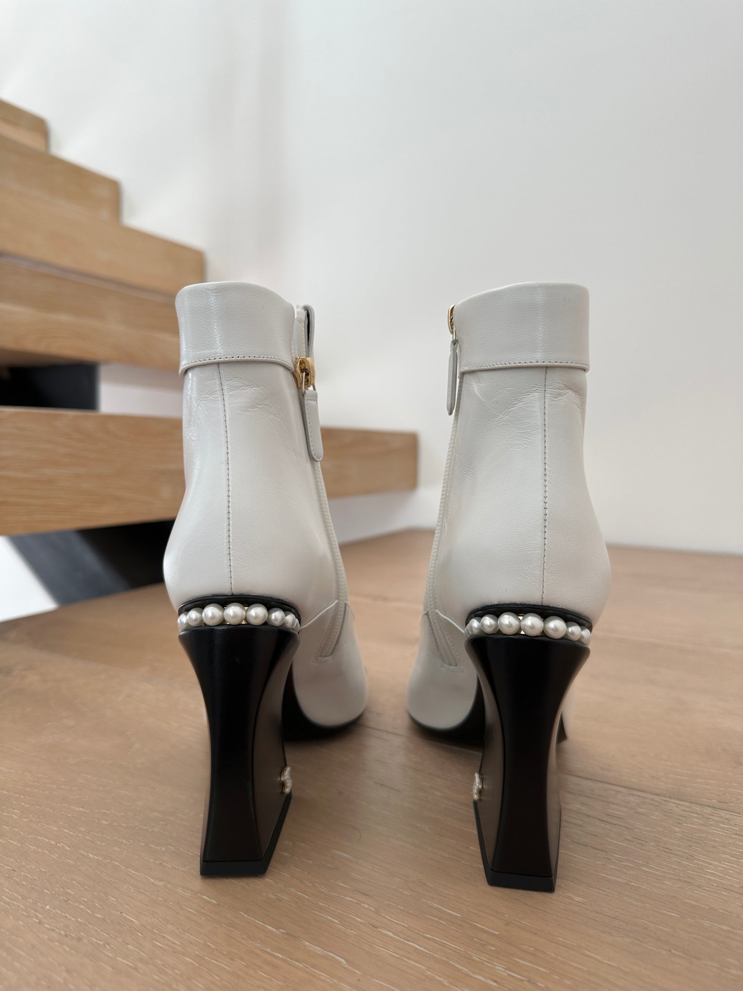CHANEL WHITE BOOTS
